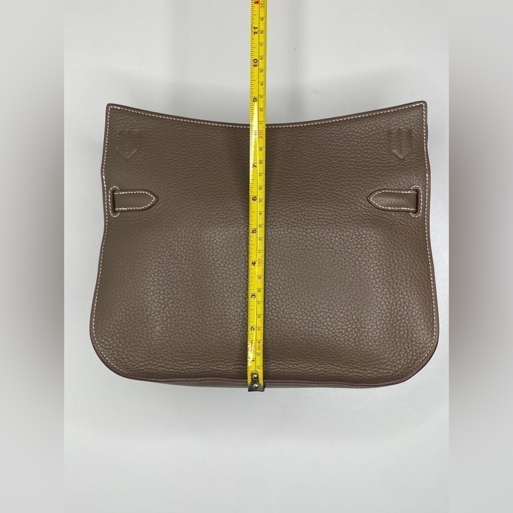 Hermès Jypsière 34 – Étoupe Clemence, Palladium Hardware – Crossbody Messenger - Picture 5 of 9
